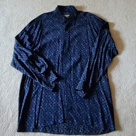 Jack Lipson Signature 100% Viscose Long Sleeve Button Down L - Picture 1 of 6